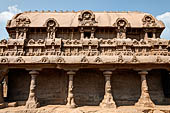 Mamallapuram - Tamil Nadu. The five Rathas. The Bhima ratha. 